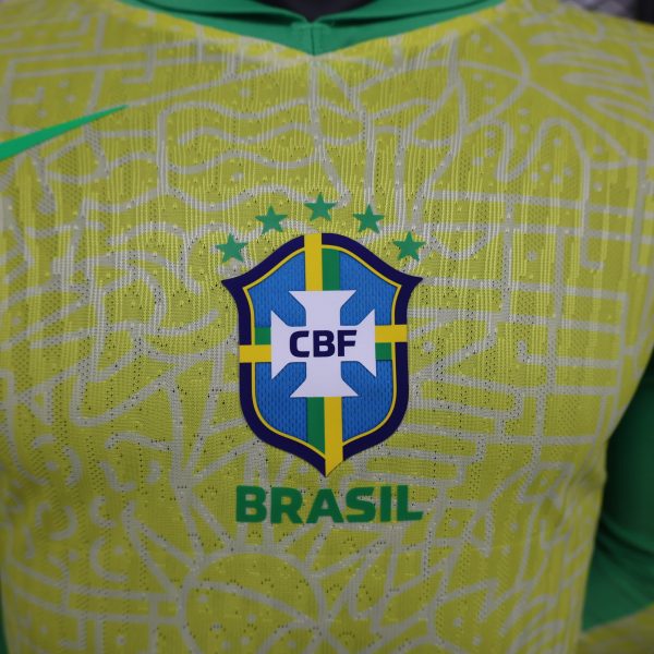 Brésil maillot domicile manche longue players 24/25