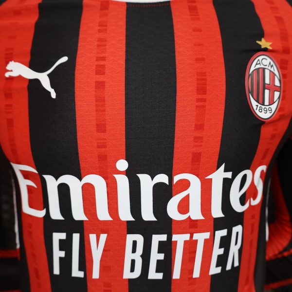 AC Milan maillot domicile manche longue players 24/25