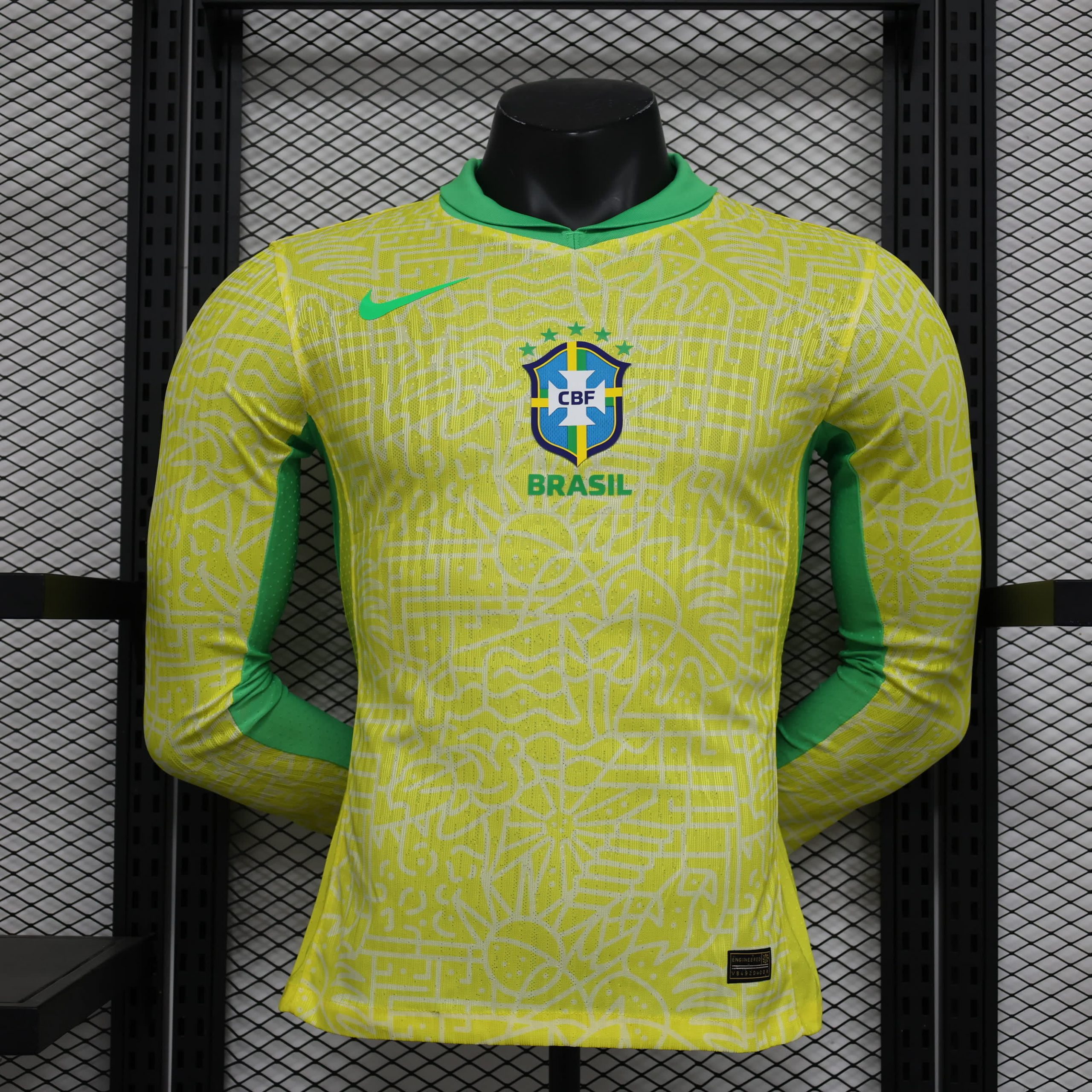 Brésil maillot domicile manche longue players 24/25