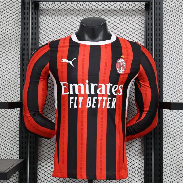 AC Milan maillot domicile manche longue players 24/25