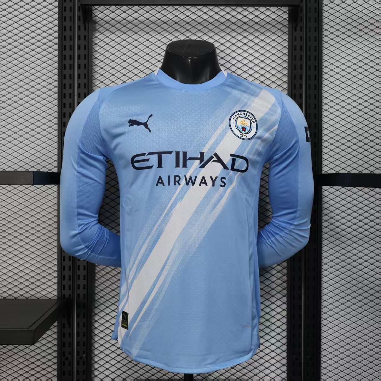 Manchester City maillot domicile manche longue players 25/26