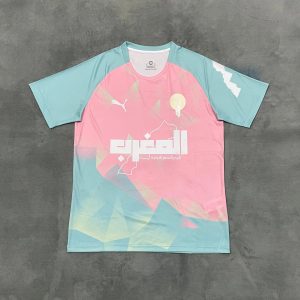 Maillot Maroc bleu rose 2025