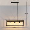 Suspension LED Design Cage Noir – 3 Lumières Métal Moderne 72 cm