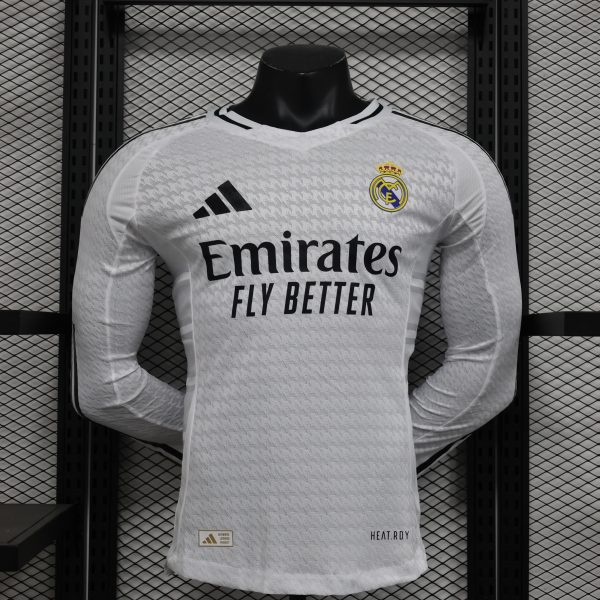 Real Madrid maillot domicile manche longue players 24/25
