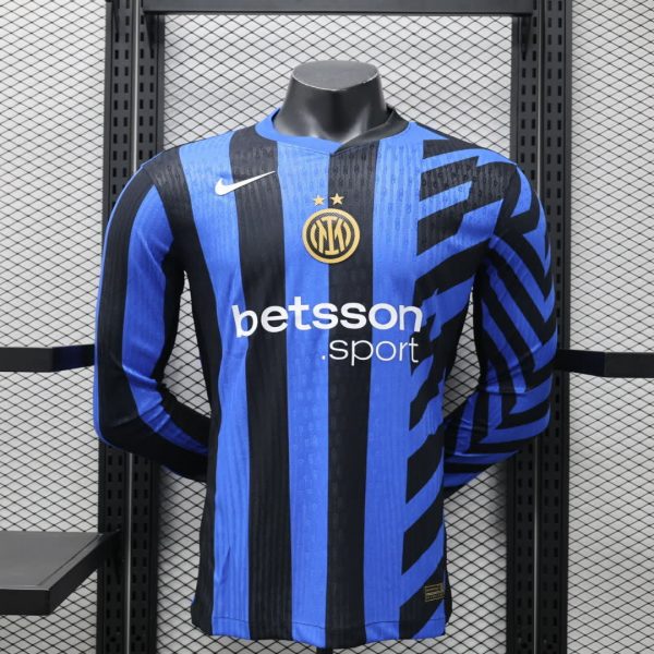 Inter Milan maillot domicile manche longue players 24/25