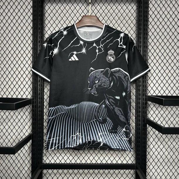 Maillot Real Madrid Noir &amp; Gris Panther 2024/25