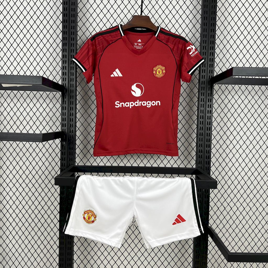 Manchester United Kit Enfant Maillot Foot 2025/26 (enfant)