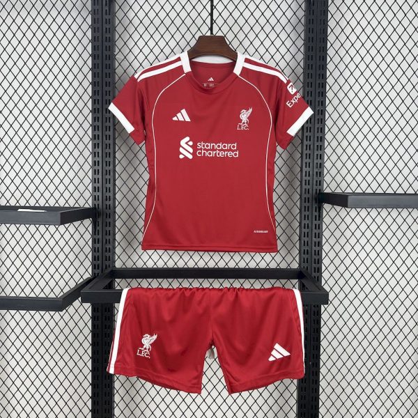 Liverpool Kit Enfant Maillot Foot 2025/26