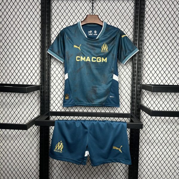 Kit Enfant Olympique de Marseille OM 2024/25 extérieur